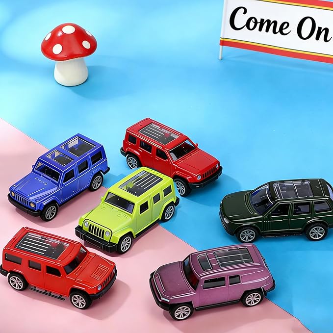 Color Changing Cars Bath Toys for Kids Ages 3 and Up 6Pcs 1：60 Pull Back Cars Model, Change Color in Water Above 35 Degrees Celsius