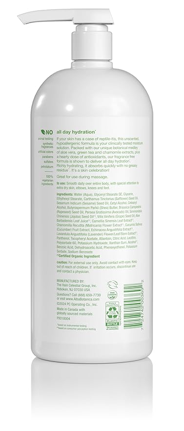 Alba Botanica Daily Moisturizing Lotion,Sensitive Skin,Fragrance Free,32 Oz (Packaging May Vary),(Pack of 2)