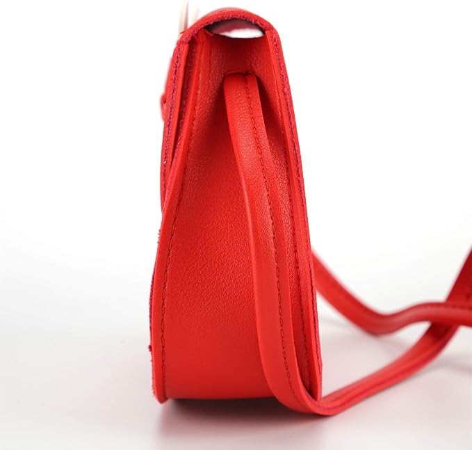 Little Rabbit Ear Bow Crossbody Purse,PU Shoulder Handbag for Kids Girls Toddlers(Red)