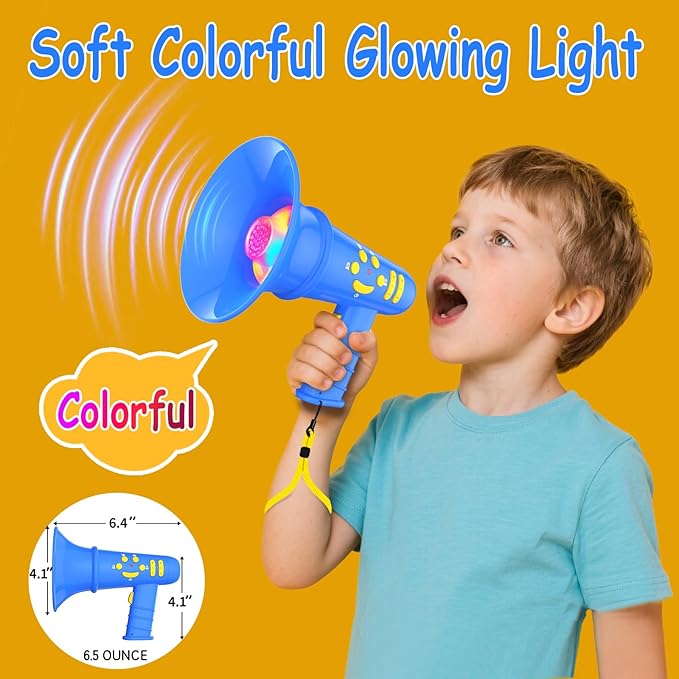 Voice Changer for Kids,Birthday Gift for Boys Girls Ages 3,4,5,6,7,8 - Boy Toys for 3-8+ Year Old - Noise Maker Prank Gift for Christmas,Easter,Halloween,Cool Gadgets for Boys Toddler (Blue)