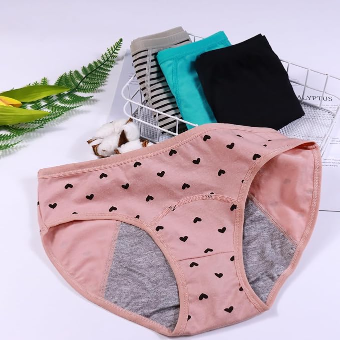 Demifill Teen Girls Period Underwear Cotton Soft Women Panties For Teens Briefs