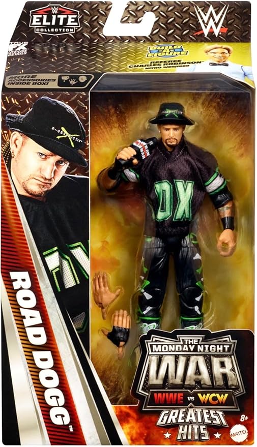 WWE The Road Dogg Mattel Elite Collection Monday Night War v WCW Greatest Hits Series 3 Wrestling Action Figure Toy
