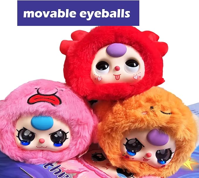 CALEMBOU Plush Doll Blind Box Figure, 5'' Cute Stuffed Animal Blind Plush Mystery Box, Kawaii 1 of 8 Possible Mystery Collectible Soft Charm Plush Keychains Xmas Birthday Gifts (Romantic Ocean Series)