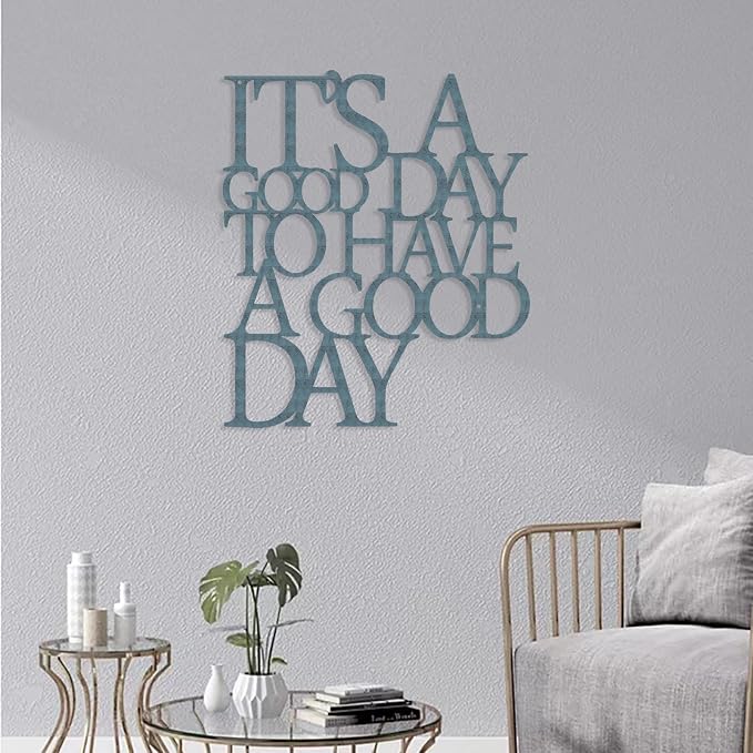 Benziso Motivational Metal Wall Art Inspirational Wall Decor Positive Quotes Wall Decor for Office Living Room Encouragement Gifts (color-1)