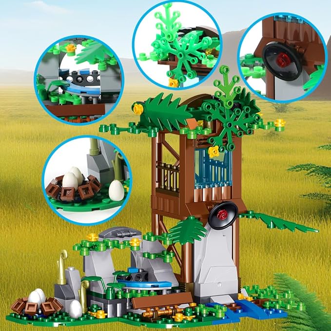 546 Pcs Dinosaurs Building Blocks Set, Dinosaur Toys for Age 6+Years,Dinosaur Park World, Construction Dino Birthday Gifts for Boys