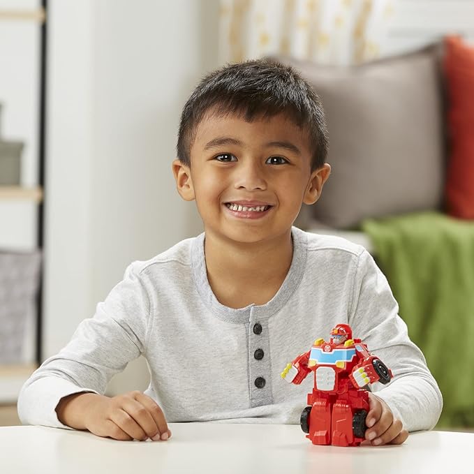 Transformers Playskool Heroes Rescue Bots Academy Team Heatwave The Fire-Bot, Kids Converting Robot Toy, 4.5-Inch Action Figure, Ages 3+ (Amazon Exclusive)