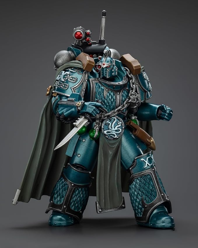 JoyToy 40K Genuine License 1:18 Action Figure, Alpha Legion Exodus The One who is Many with Sniper Rifle and Power Dagger, 4.96 inch Collectible Action Figures Sets