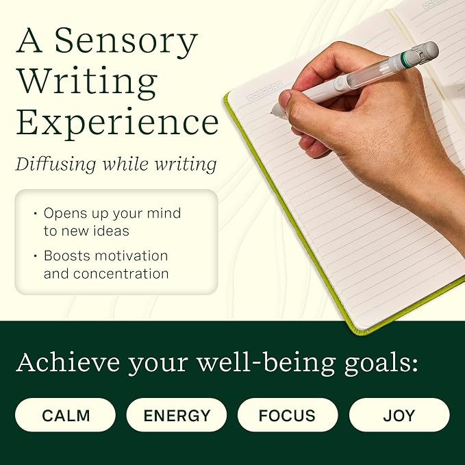 Lifelines Pen Diffuser, in Bloom - 1mm Black Ballpoint Pen with Scented Essential Oil Blends – Aromatherapy Diffuser & Sensory Immersion Diffuse Aroma As You Write