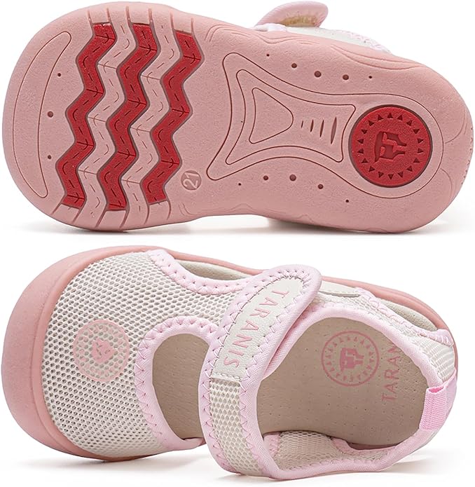 Toddler Shoes Boys Girls Non-Slip Infant Sneaker Rubber Sole Baby Crib First Walker Shoes