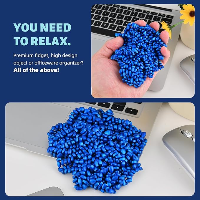 Fidget Toys Adults,Sensory Stone,Smooth Ferrite Rocks,Executive Desk Toy|Stress Relief Sensory Toy|Fidgets Toys|Adults Gifts, Holiday Stocking Stuffer