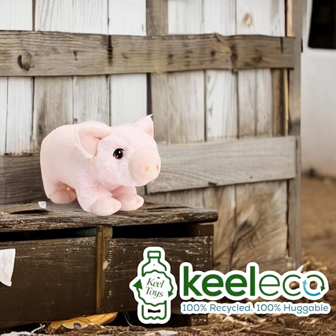 Deluxe Paws 100% Recycled Plush Eco Toys (Pig)