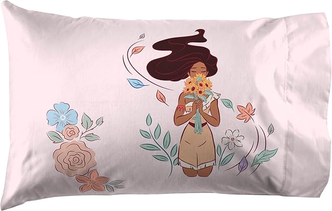 Jay Franco Kids Sheet Set with Fitted, Flat Sheets & Pillow Cover - Ultra-Soft Bedding with Pillowcase for Room Decor, White – Disney Princess, 3 Piece Twin