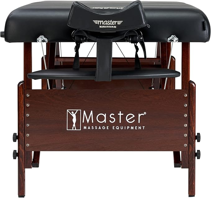 Master Massage 30" Del Ray Pro Portable Massage Table (30" Width x 84" Length) with Adjustable Table Height, 750lbs. Working Capacity- Massage Bed, Tattoo Table, Lash Table
