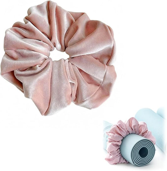 Yoga Mat Scrunchie, Yoga Mat Strap, Yoga Mat Straps for Carrying, Durable and Stretchable Scrunchie for All Standard Mats, Perfect for Yoga Practice and Fitness Enthusiasts(mat not included)