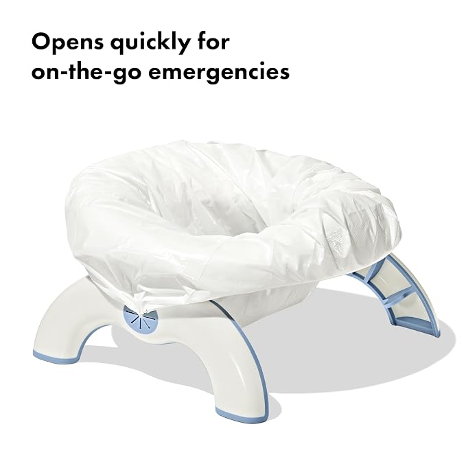 OXO Tot 2-in-1 Go Portable Potty with Travel Bag, Travel Potty Seat for Toddler - Dusk