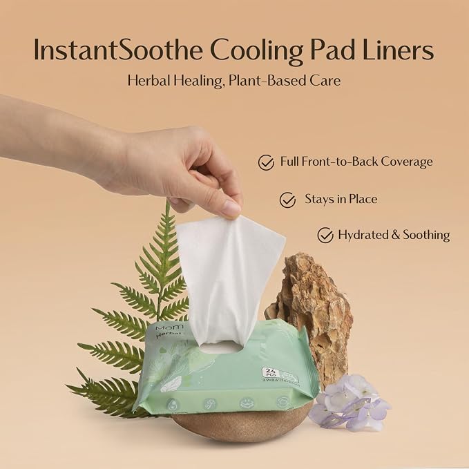 Postpartum Recovery Essentials Kit, Labor & Delivery Gift for Mom, Includes Peri Bottle, Soothing Foam, Self-Absorbent Disposable Underwear, Hot&Cold Packs, Soothing Liners, Canvas Tote Bag