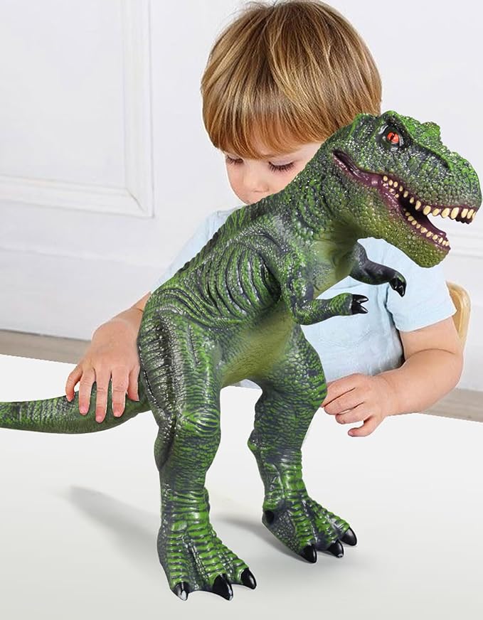 Large Dinosaur Toys- 28" Tyrannosaurus Rex Soft Dinosaur Toys for Kids 3-5, Big Inflatable Dinosaur for Boys Girls, Toddler Dinosaur Party Favors (Tyrannosaurus Rex)