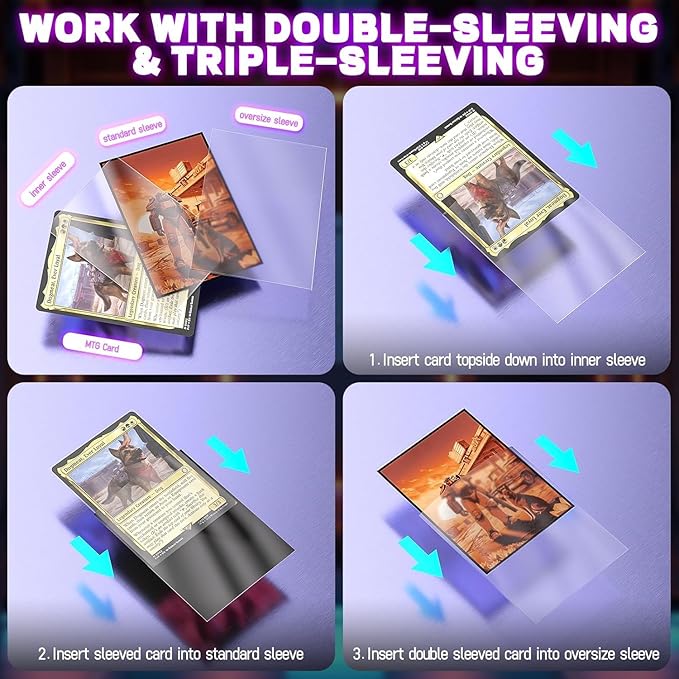 MTG Card Sleeves 100CT (Fallout Sunset), Matte Art Card Sleeves, Matte Back & Gloss Front, 66x92mm