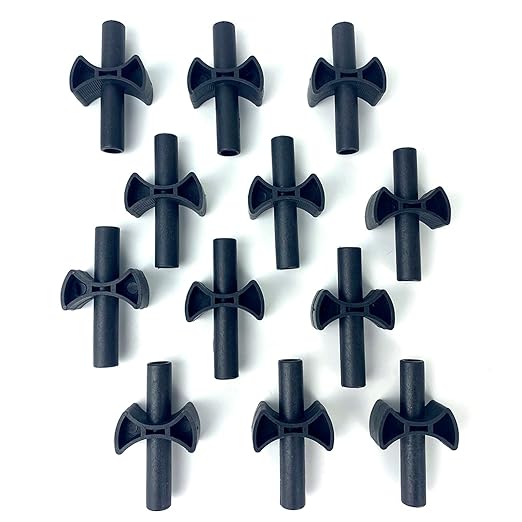 12 Pieces Trampoline Enclosure Pole Gap Spacers -Trampoline Plastic Safety Enclosure Replacement Accessories