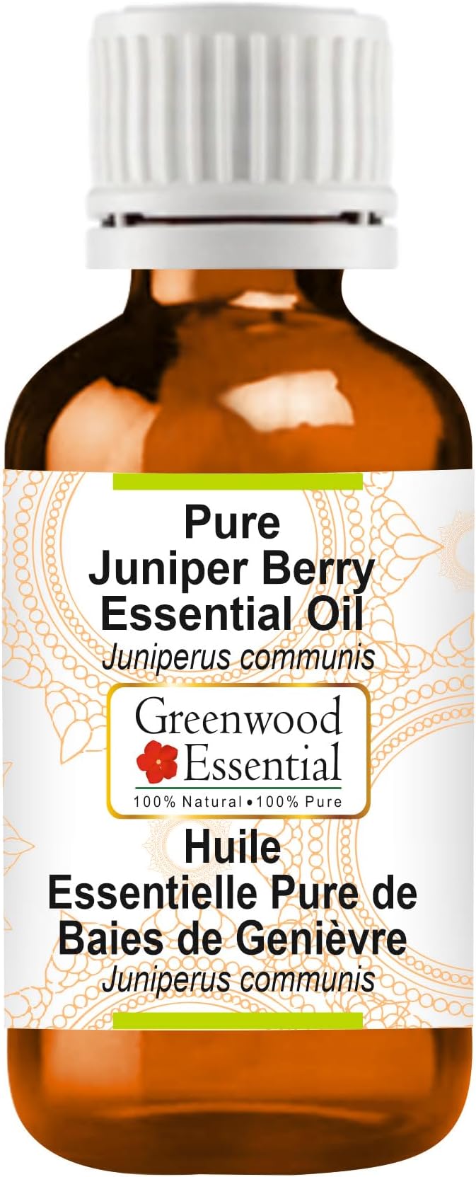 Greenwood Essential Pure Juniper Berry Essential Oil (Juniperus communis) Steam Distilled 50ml (1.69 oz)