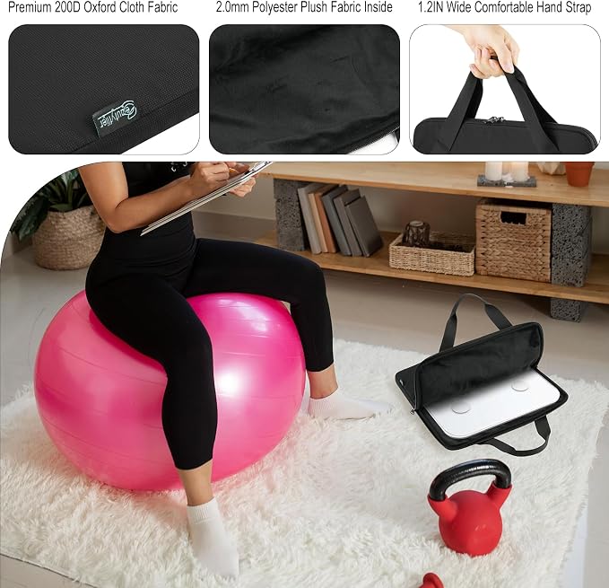 Beautyflier Carrying Bag for Body Composition Monitor Scale, Digital Bathroom Scale Storage Bag, Travel Carrier Case - 13.5 x 13.5 x 1.2 IN, Fits Most Smart Scale for Body Weight (Bag Only)