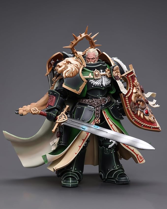 Pipigirl 1/18 Action Figure 7.08-Inch Dark Angels Primarch Lion ElJonson Collection Model Christmas Birthday Gifts