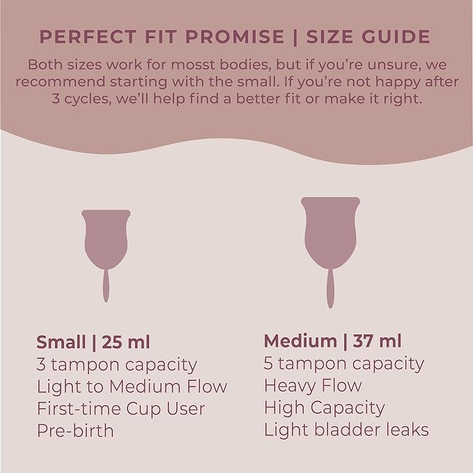 VOXAPOD Menstrual Cup Large Size with Case - #1 Active Cup - Wear for 12 Hours - Most Comfortable, Easy Removal, Leak-Proof - Reusable Period Cup Medical-Grade Silicone - Heavy Flow(Pack of 2)