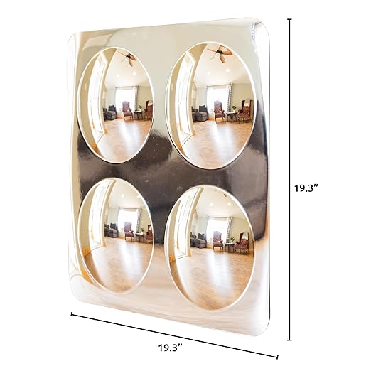 Spark & Wow Sensory Wall Toddler Mirror | Large | 4 Bubbles | for Ages 6m+ | Easy-to-Clean Acrylic | Stimulate Cognitive Development
