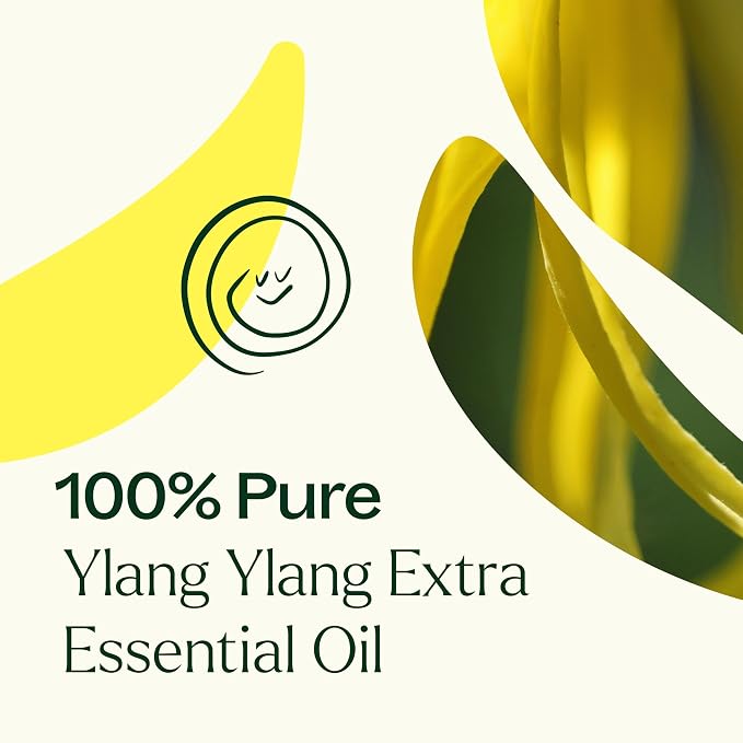 Plant Therapy Ylang Ylang Extra Essential Oil 30 mL (1 oz) 100% Pure, Undiluted, Stress Relief, Mood Boosting