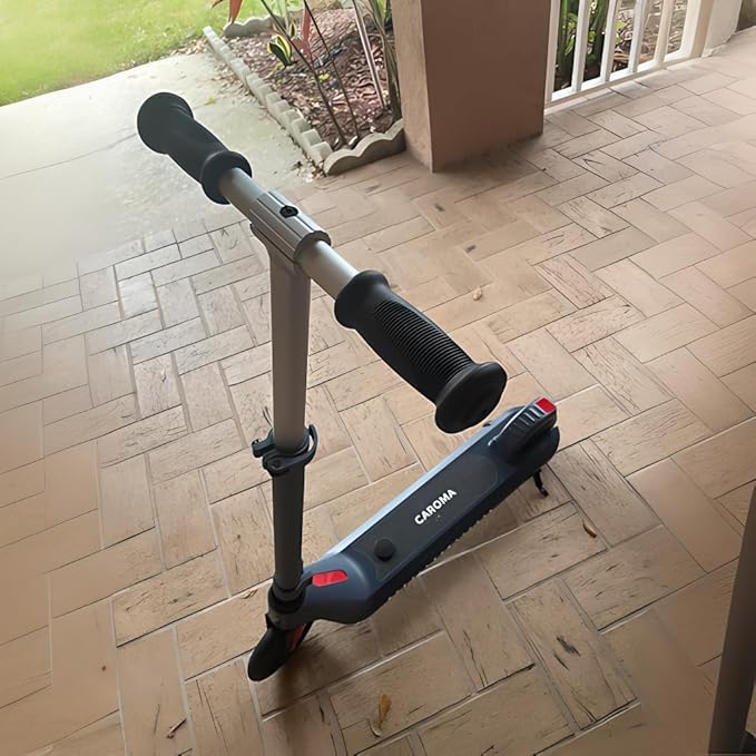Caroma Electric Scooter for Kids Ages 6-14, 150W/180W Motor,10 MPH Max Speed & 7 Miles,Adjustable Height & Speed,Colorful Lights,LED Display,Foldable Kids Electric Scooter 132 Lbs Max Load