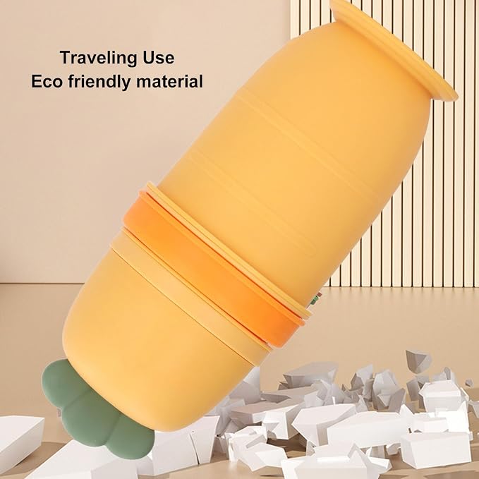 VBESTLIFE Portable Child Urinal Emergency Toilet, Kids Portable Potty Bottle Pee Training Emergency Urinal Toilet for Car Travel Camping Kid Potty Pee Training (Yellow)