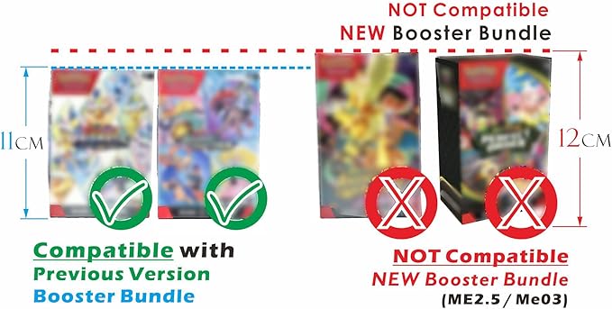 1PC Acrylic Magnetic Case for Booster Bundle/Build & Battle Magnetic Lid Clear Display Box for Booster Bundle(NOT Compatible NEW Booster Bundle) Protector Acrylic Storage Container