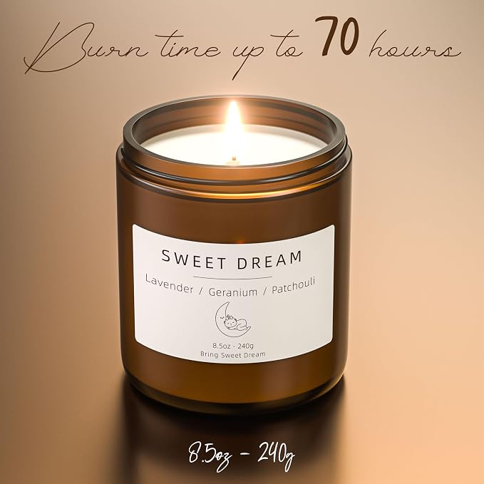Scented Candles, BOYUJK Candles for Home, Scented Candle Set for Stress Relief and Promote Sleep, Candle Gifts for Women and Men (1.1lb, 480g)