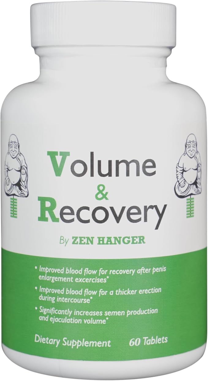 Zen Hanger Male Enhancement Pills to Increase Size Permanently (60 Count/Bottle, 1 Bottle) - Mens Supplement for Size & Recovery After Enlargement Exercises - Penis Pills for Girth and Enlargement