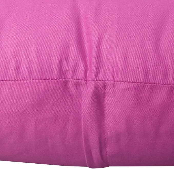 Thmyo 4-Pack 100% Cotton Comfortable Solid Decorative Throw Pillow Case, Square Cushion Cover Pillowcase Sublimation Blank Pillow Covers DIY Throw Pillowcase for Couch(18x18 inch/ 45x45cm,Rose red)