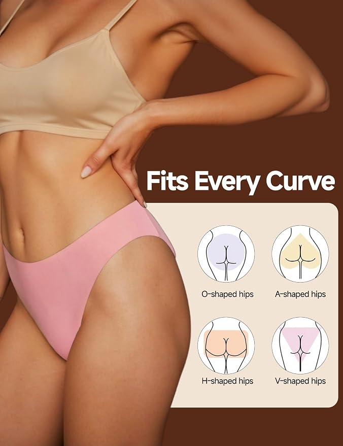 Seamless Thongs for Women G-string Thong No Line Workout Cotton Panty Liners Underwear Undies Fashion Clothing