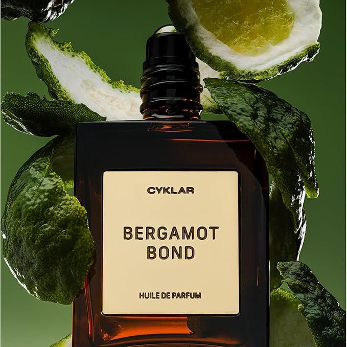CYKLAR Perfume Oil for Skin – Bergamot Bond Scent – Bright, Zesty & Warm Perfume Fragrance with Bergamot, Verbena & Cashmere Notes – Travel-Friendly 15ml