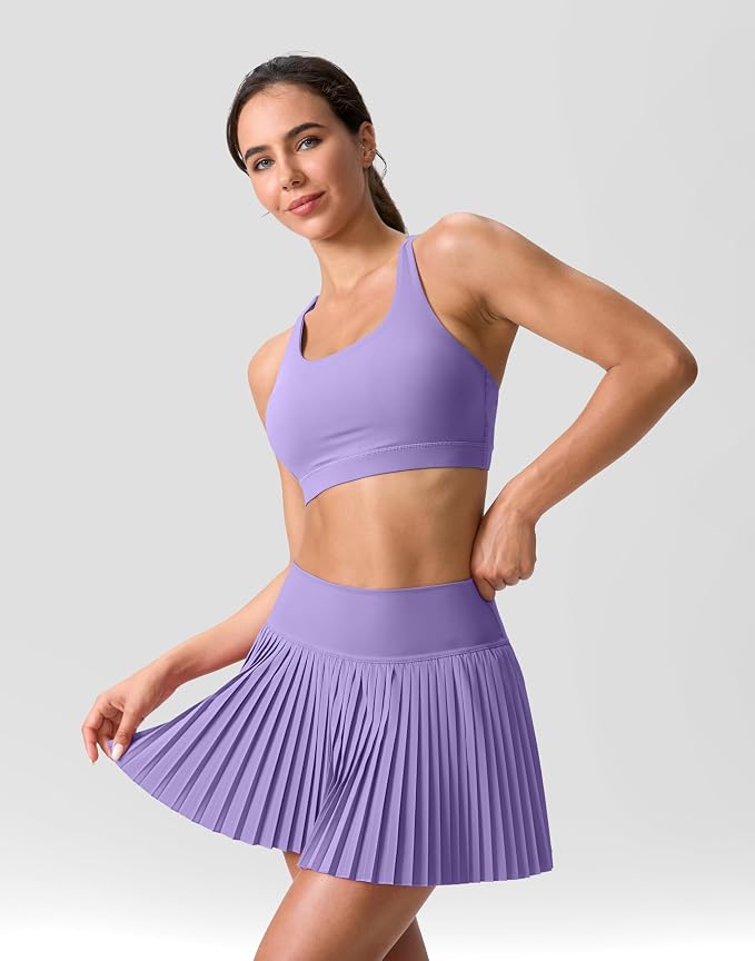 Pleated Tennis Skirt for Women with Pockets Shorts Women's High Waisted Lightweight Athletic Golf Skorts Skirts