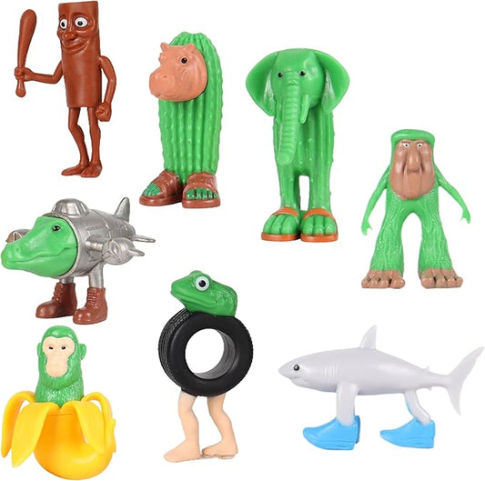 QYN Italian Brainrot Toys Tralalero Tralala Toy Italian Brainrot Meme Shark Figures Toys Collectible Animals Figurine Doll Gifts for Fans