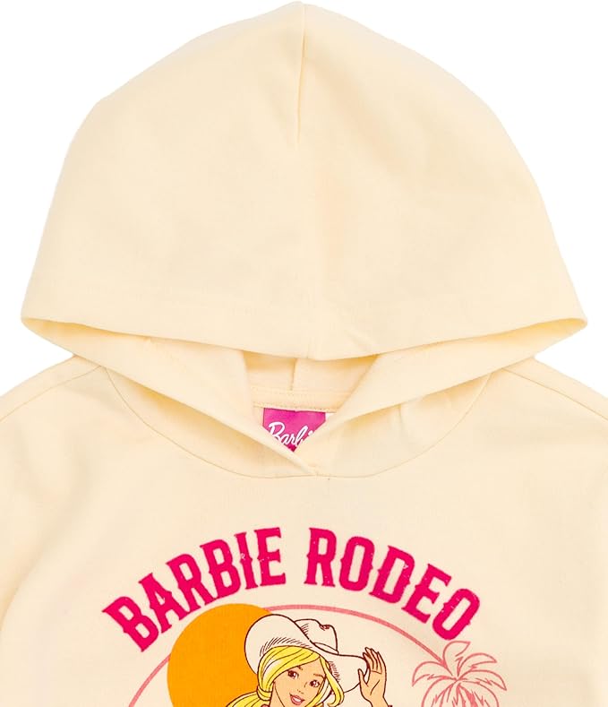 Barbie Girls Fleece Hoodie and Leggings Outfit Set Toddler to Big Kid Sizes (2T - 18-20)