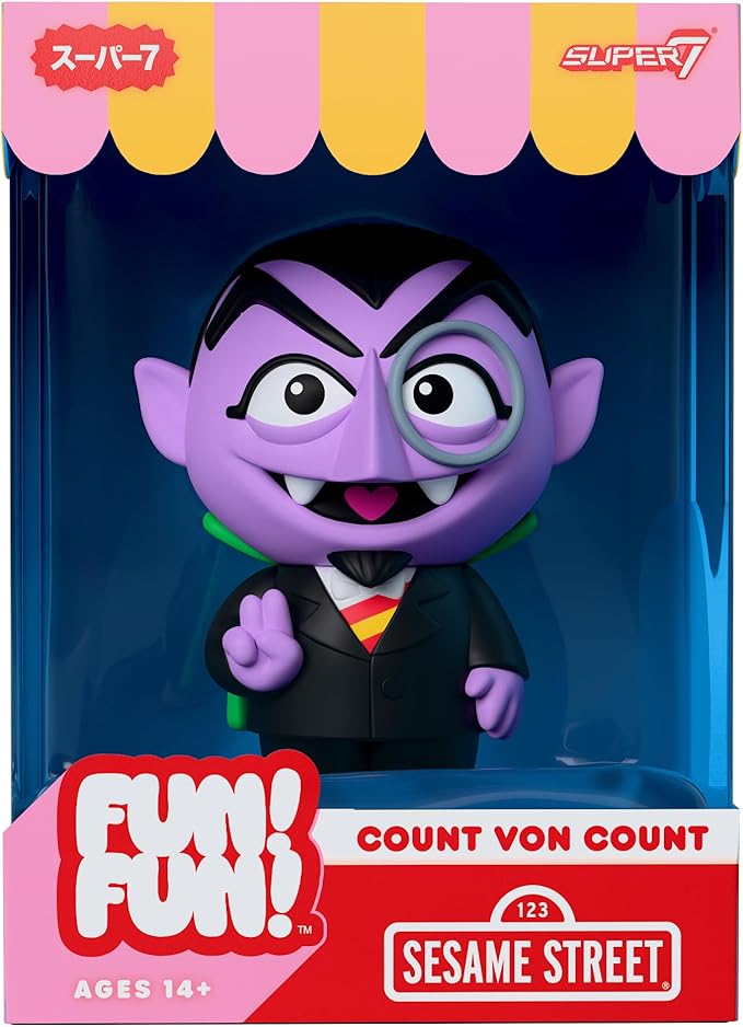 Super7 Sesame Street Fun! Fun! Wave 01 - Count Von Count Action Figure