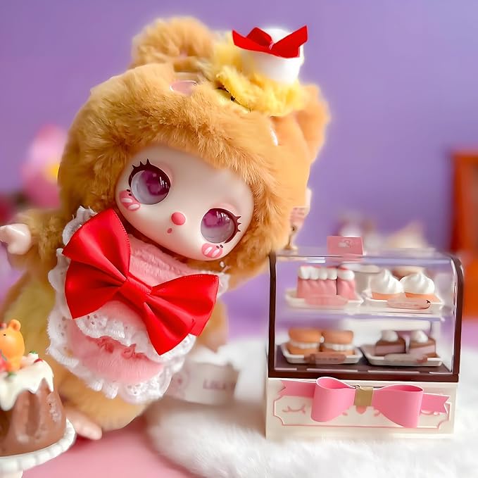 Liila's Chef Kitten Series Vinyl Plush Blind Box - 1Pcs Cute Random Design Stuffed Blind Boxes Figures, Mystery Collectible Toys Plush Doll Birthday for Girls