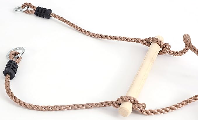 PLAYBERG 5 Step Climbing Wooden Rope Ladder