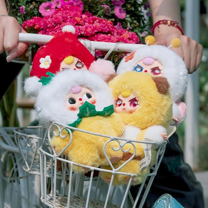 CALEMBOU Plush Doll Blind Box, Cute Spring Stuffed Animal Vinyl Plush Toys, Kawaii 1 of 6 Possible Mystery Collectible Toys Cute Soft Animals Charm Birthday Gifts (Where's The Spring)