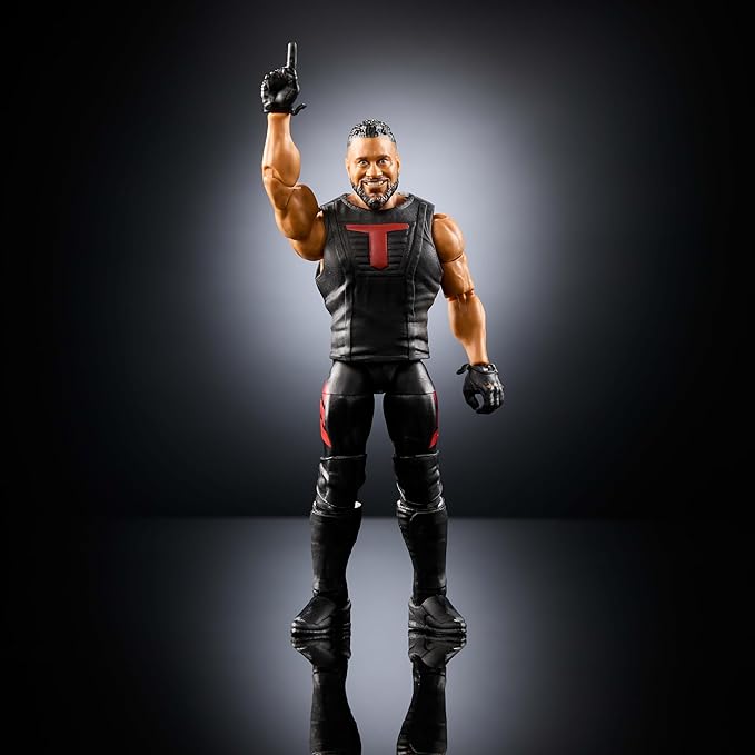 Mattel WWE Elite Action Figure & Accessories, Series #118, 6-inch Collectible Tonga Loa with 25 Articulation Points & Swappable Hands