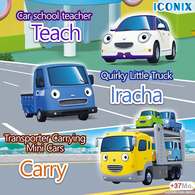 Tayo The Little Bus Special Friends Set 6 - Christmas and Birthday Gifts for Kids, Compatible with Large Playsets! Includes Popular Tayo Friends from The Animation