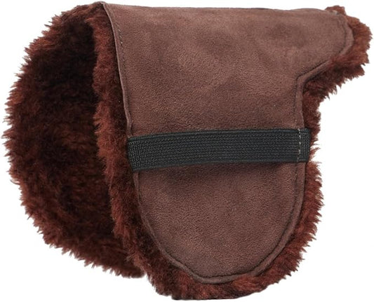 LeMieux Toy Pony Showing Numnah for Toy Pony - Soft Suede & Cotton Lining - Suitable for Ages 3 Years + - Gift for Kids - Brown