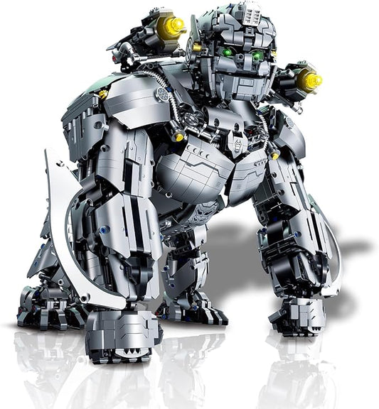 Transforming Robot Building Set for Adult, King Kong Robot Building Kit with Green Lignt, Transforming Toys for Boys. 4160pcs