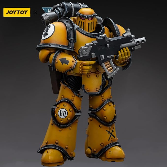 JOYTOY Warhammer 40,000 1/18 Action Figure Imperial Fists Legion MkIII Tactical Squad Legionary with Bolter Collection Model Christmas Birthday Gifts