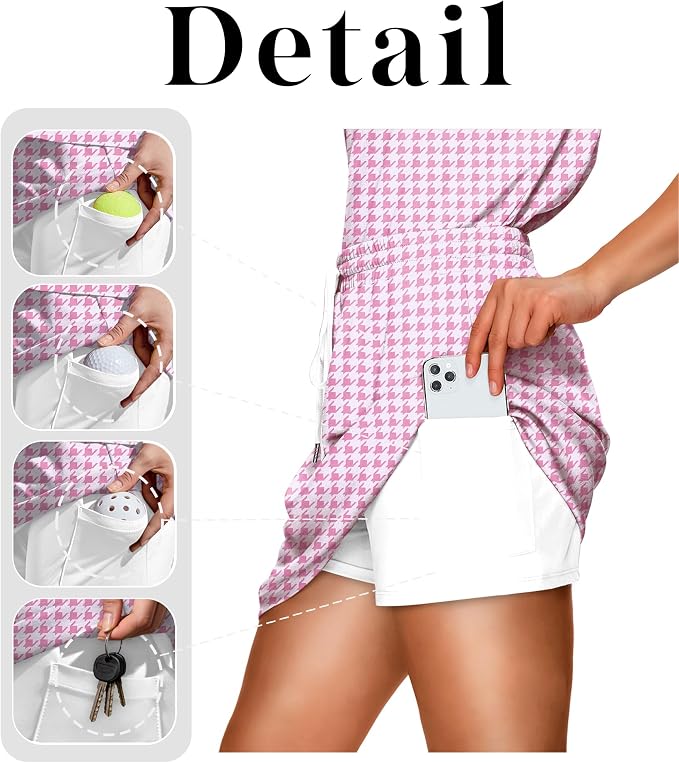 NIASHOT Two Piece Skirt Sets for Women Summer Vacation Travel Outfits Tennis Golf Skorts Versatile Lounge Sets